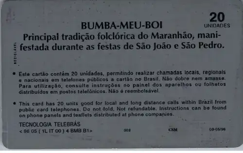 24722 - Brasilien - Telebras , Bumba Meu Boi
