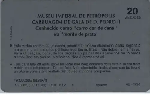 24729 - Brasilien - Telebras , Museu Imperial de Petropolis