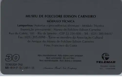 24737 - Brasilien - Telemar , Museu de Folclore Edison Carneiro