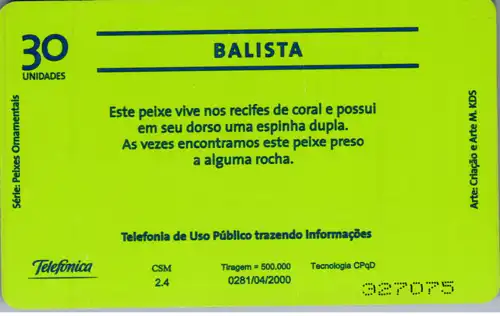 24751 - Brasilien - Telefonica , Balista , Fisch