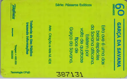 24752 - Brasilien - Telefonica , Garca da Savana