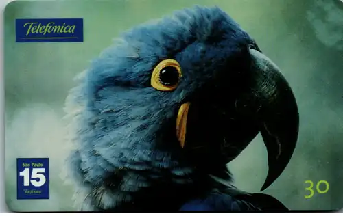 24753 - Brasilien - Telefonica , Arara Azul , Papagei