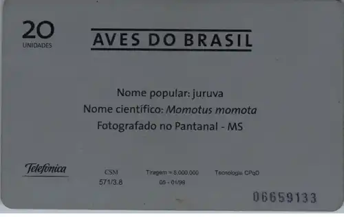 24763 - Brasilien - Telefonica , Motiv , Vogel