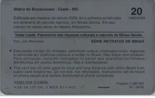 24771 - Brasilien - Telebras , Matriz do Bonsucesso