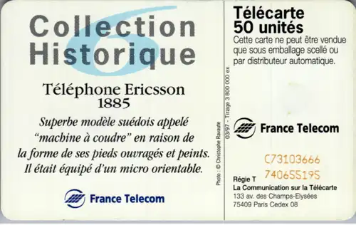 24821 - Frankreich - Collection Historique Telephone Ericcson 1885