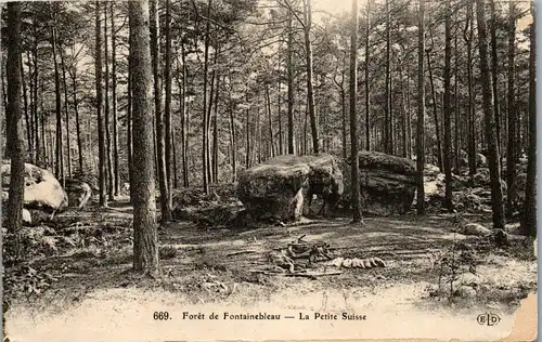 32806 - Frankreich - Fontainebleau , Foret de Fontainebleau , La Petite Suisse - gelaufen 1911