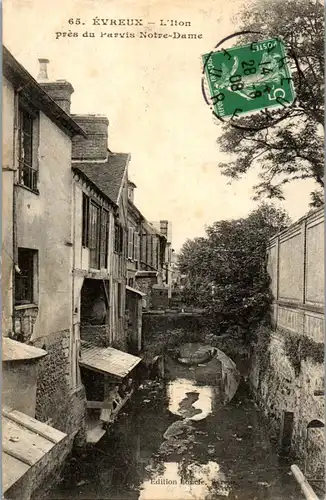 32811 - Frankreich - Evreux , L'lton pres du Parvis Notre Dame - gelaufen 1908