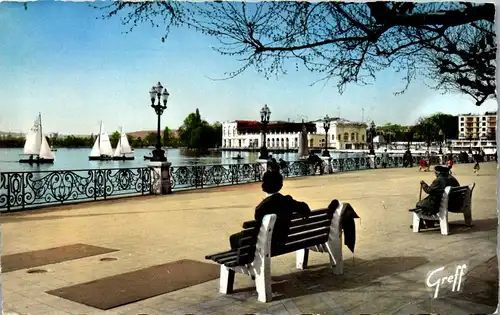 32813 - Frankreich - Enghien les Bains , La Jetee , Le Lac et le Casino - gelaufen