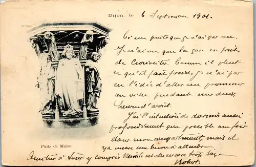 32823 - Frankreich - Dijon , Puits de Moise - gelaufen 1901