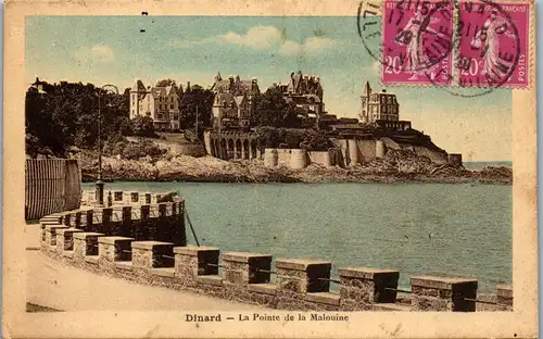 32824 - Frankreich - Dinard , La Pointe de la Malouine - gelaufen 1920