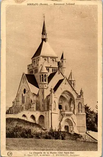 32825 - Frankreich - Dormans , La Chapelle de la Marne - gelaufen 1931