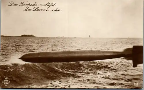 32840 - Militaria - Das Torpedo verläßt das Lanzierrohr - nicht gelaufen
