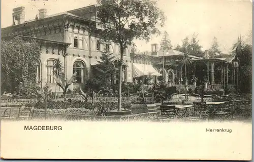 32844 - Deutschland - Magdeburg , Herrenkrug - gelaufen 1906