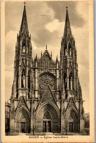32861 - Frankreich - Rouen , Eglise Saint Ouen - nicht gelaufen
