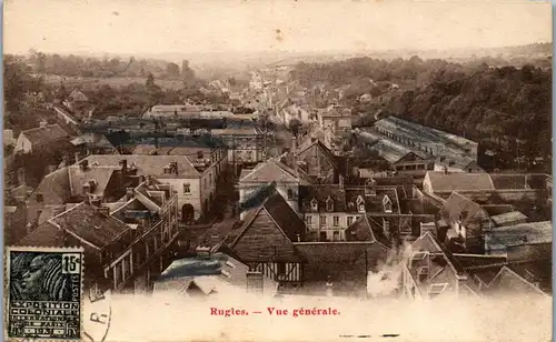 32873 - Frankreich - Rugles , Vue Generale - gelaufen 1931