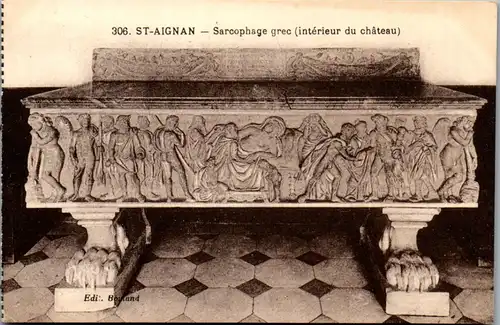 32878 - Frankreich - St. Aignan , Sarcophage grec , Interieur du Chateau - nicht gelaufen