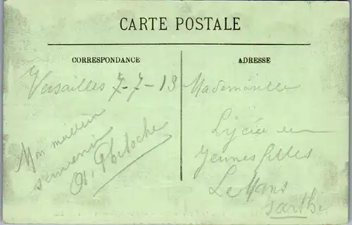 32888 - Frankreich - Versailles , Jardins , Le Bassin de Neptune un jour de Grandes Eaux - gelaufen 1913