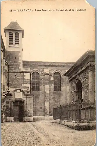 32895 - Frankreich - Valence , Porte Nord de la Cathedrale et le Pendentif - nicht gelaufen