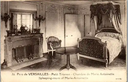 32903 - Frankreich - Versailles , Parc , Petit Trianon , Chambre de Marie Antoinette - nicht gelaufen