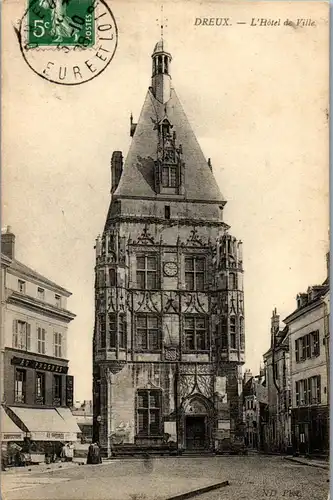 32907 - Frankreich - Dreux , L'Hotel de Ville - gelaufen