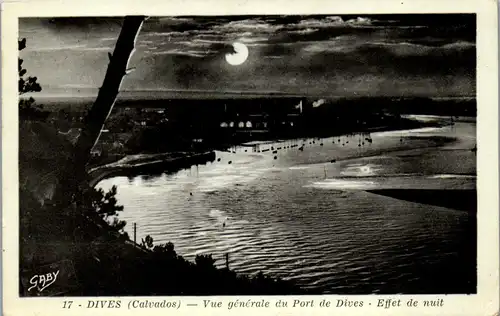32910 - Frankreich - Dives , Calvados , Vue generale du Port de Dives , Effet de nuit - gelaufen