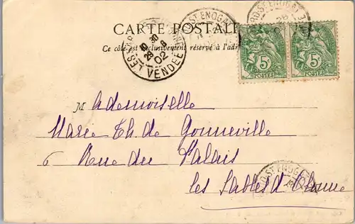 32912 - Frankreich - Dinard , Arrivee du Bac - gelaufen 1902
