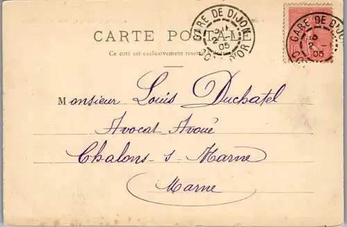 32924 - Frankreich - Dijon , Vue Generale - gelaufen 1905