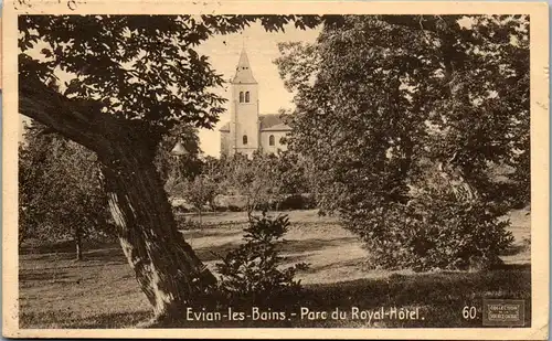 32928 - Frankreich - Evian les Bains , Parc du Royal Hotel - gelaufen