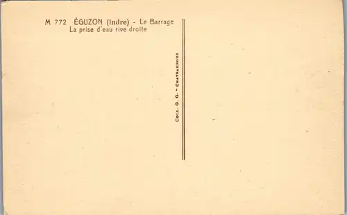 32930 - Frankreich - Eguzon , Indre , Le Barrage , La prise d'eau rive droite - nicht gelaufen