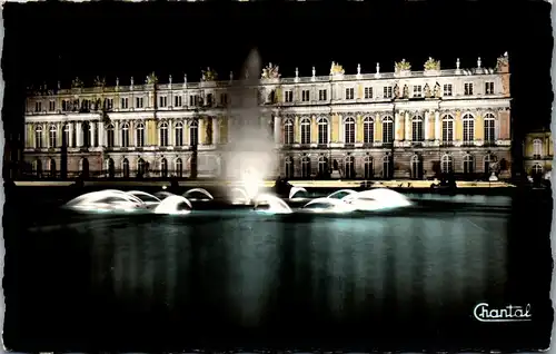 32935 - Frankreich - Versailles , Fete de Nuit , La Facade Illiminee - gelaufen