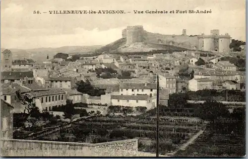 32941 - Frankreich - Villeneuve les Avignon , Vue generale et Fort St. Andre - nicht gelaufen
