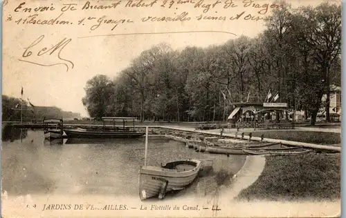 32958 - Frankreich - Versailles , Jardin , La Flottille du Canal - gelaufen 1918