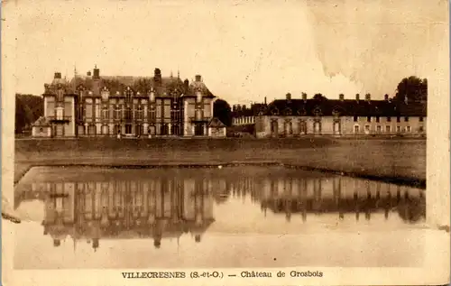 32961 - Frankreich - Villecresnes , Chateau de Grosbois - gelaufen 1950