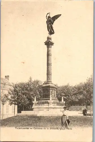 32962 - Frankreich - Valenciennes , Colonne de la Defense , Place Verte - nicht gelaufen
