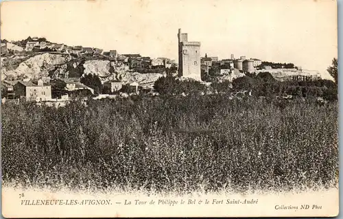 32963 - Frankreich - Villeneuve les Avignon , La tour de Philippe le Bel & le Fort Saint Andre - nicht gelaufen