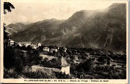 32965 - Frankreich - Villars sur Var , Abords du Village , Chateau du Savel - gelaufen 1935