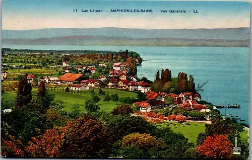 32982 - Frankreich - Amphion Les Bains , Lac Leman , Vue Generale - gelaufen 1933