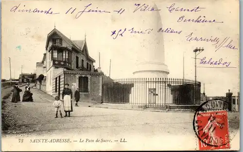 32994 - Frankreich - Sainte Adresse , Le Pain de Sucre - gelaufen 1911