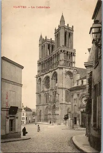 32998 - Frankreich - Mantes , La Cathedrale - nicht gelaufen