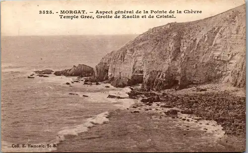 33008 - Frankreich - Morgat , Aspect general de la Pointe de la Chevre Temple Grec , Grotte de Kaolin et de Cristal - nicht gelaufen