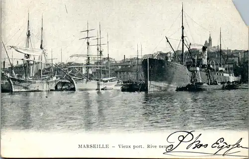 33014 - Frankreich - Marseille , Vieux port , Rive neuve - nicht gelaufen