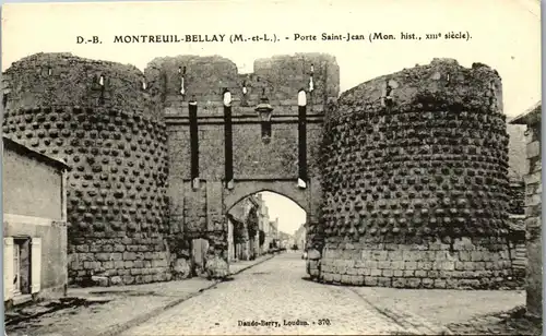 33015 - Frankreich - Montreuil Bellay , Porte Saint Jean - nicht gelaufen