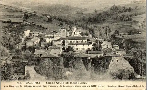 33020 - Frankreich - Mont Pilat , Sainte Croix en Jarez , Loire , Vue generale du Village - gelaufen