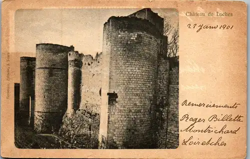 33037 - Frankreich - Loches , Chateau - gelaufen 1901