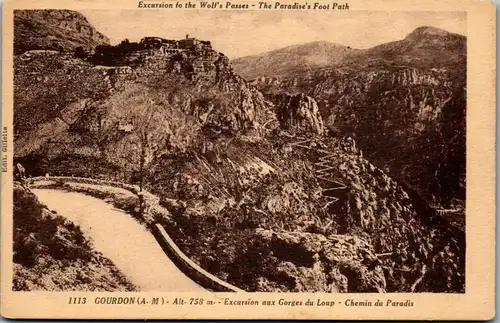 33046 - Frankreich - Gourdon , Excursion aux Gorges du Loup , Chemin du Paradis - nicht gelaufen