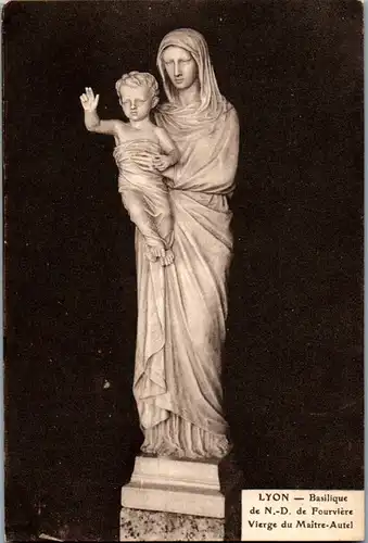 33054 - Frankreich - Lyon , Basilique de N. D. de Fourviere , Vierge du Maitre Autel - nicht gelaufen