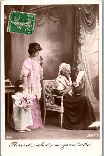 33057 - Phantasie - Fleurs et souhaits pour grand mere - gelaufen