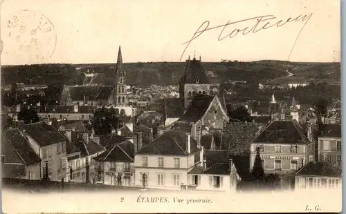 33058 - Frankreich - Etampes , Vue generale - gelaufen 1903