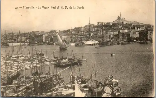 33083 - Frankreich - Marseille , Le Vieux Port , Garde - nicht gelaufen