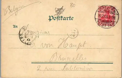 33090 - Deutschland - Schandau v. Rabenstein gesehen , Sächsische Schweiz - gelaufen 1905